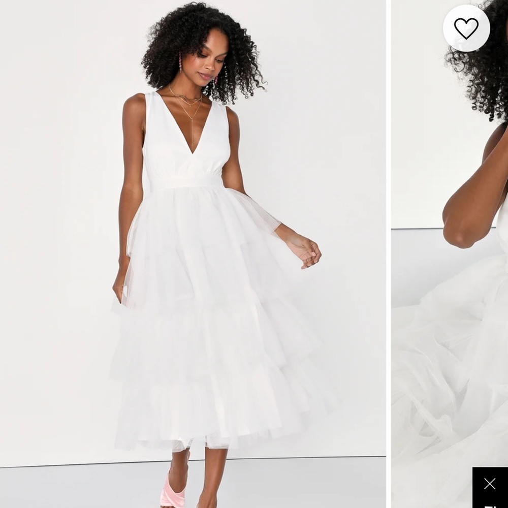 Bridal white dress